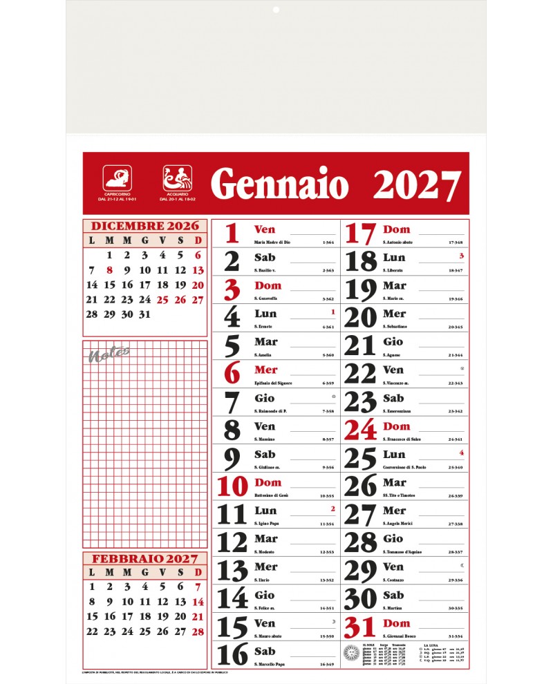Calendari Olandesi Notes Santa Teresa di Riva - Messina