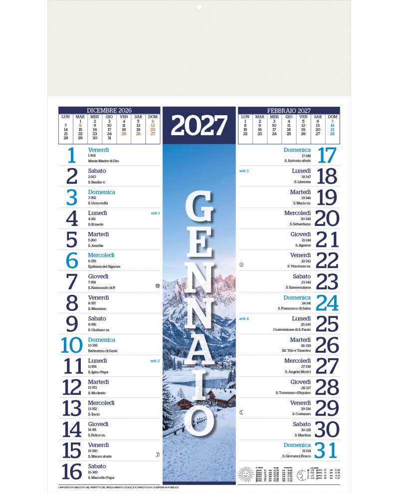 Calendari Olandesi Stagioni Santa Teresa di Riva - Messina