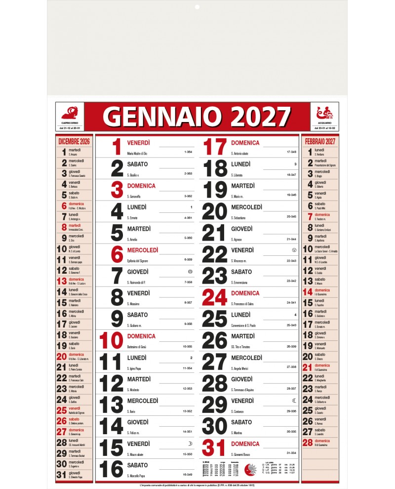 Calendari Olandesi Standard Santa Teresa di Riva - Messina