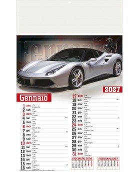 Calendari Illustrati 12 Fogli Auto Sportive Santa Teresa di Riva - Messina