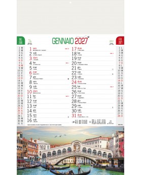 Calendari Illustrati 12 Fogli Città d'Italia Santa Teresa di Riva - Messina