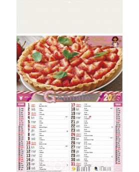 Calendari Illustrati 12 Fogli Dolci Santa Teresa di Riva - Messina