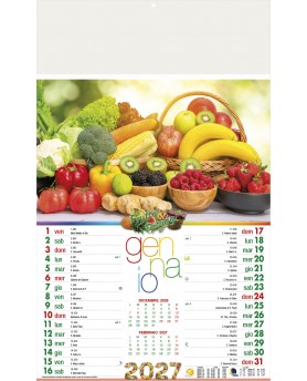 Calendari Illustrati 12 Fogli Frutta e Ortaggi Santa Teresa di Riva - Messina
