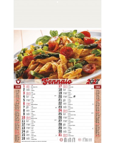 Calendari Illustrati 12 Fogli Gastronomia Santa Teresa di Riva - Messina