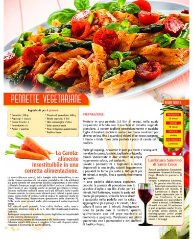 Calendari Illustrati 12 Fogli Gastronomia Santa Teresa di Riva - Messina