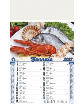 Calendari Illustrati 12 Fogli Pesce Santa Teresa di Riva - Messina