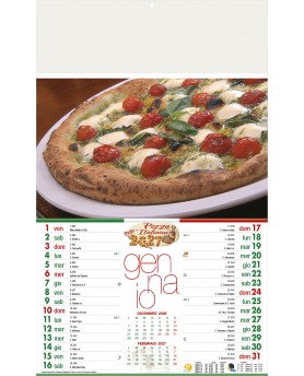 Calendari Illustrati 12 Fogli Pizza Santa Teresa di Riva - Messina